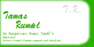 tamas rumpl business card